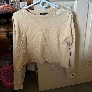 Yellow Long Sleeve Crop Top